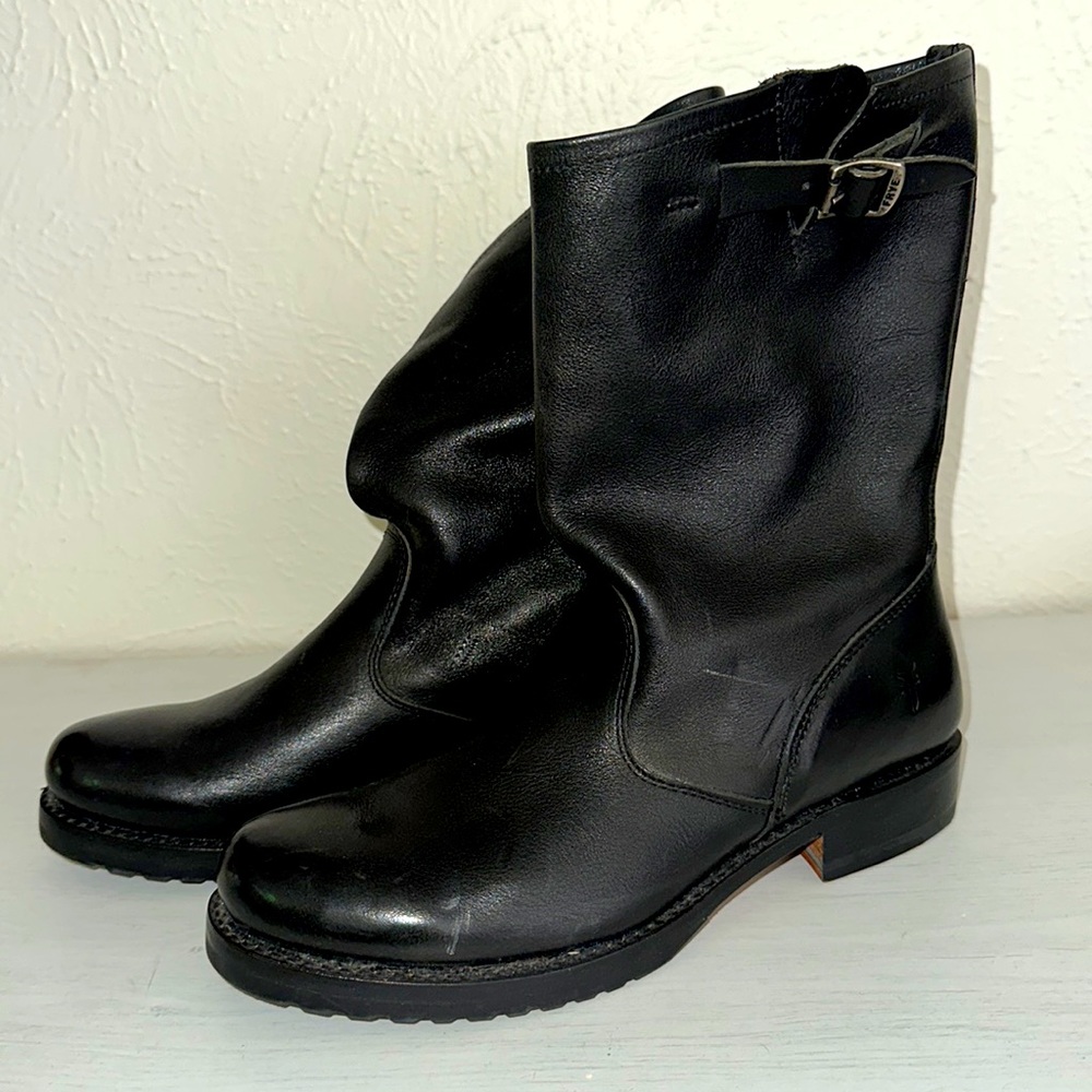 Frye Boots Mid Calf Biker-Style